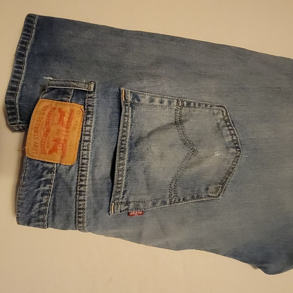 Levi's 513 Slim Straight Men Jeans, W34 L32, Blue